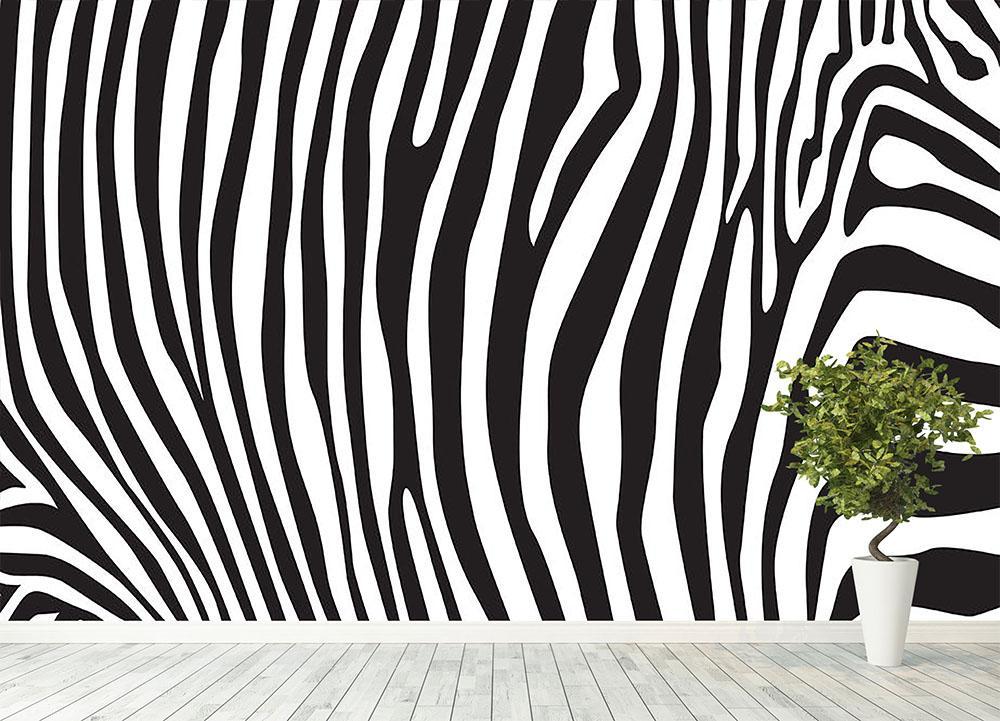 Zebra stripes pattern Wall Mural Wallpaper