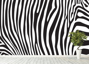 Zebra stripes pattern Wall Mural Wallpaper - Canvas Art Rocks - 4