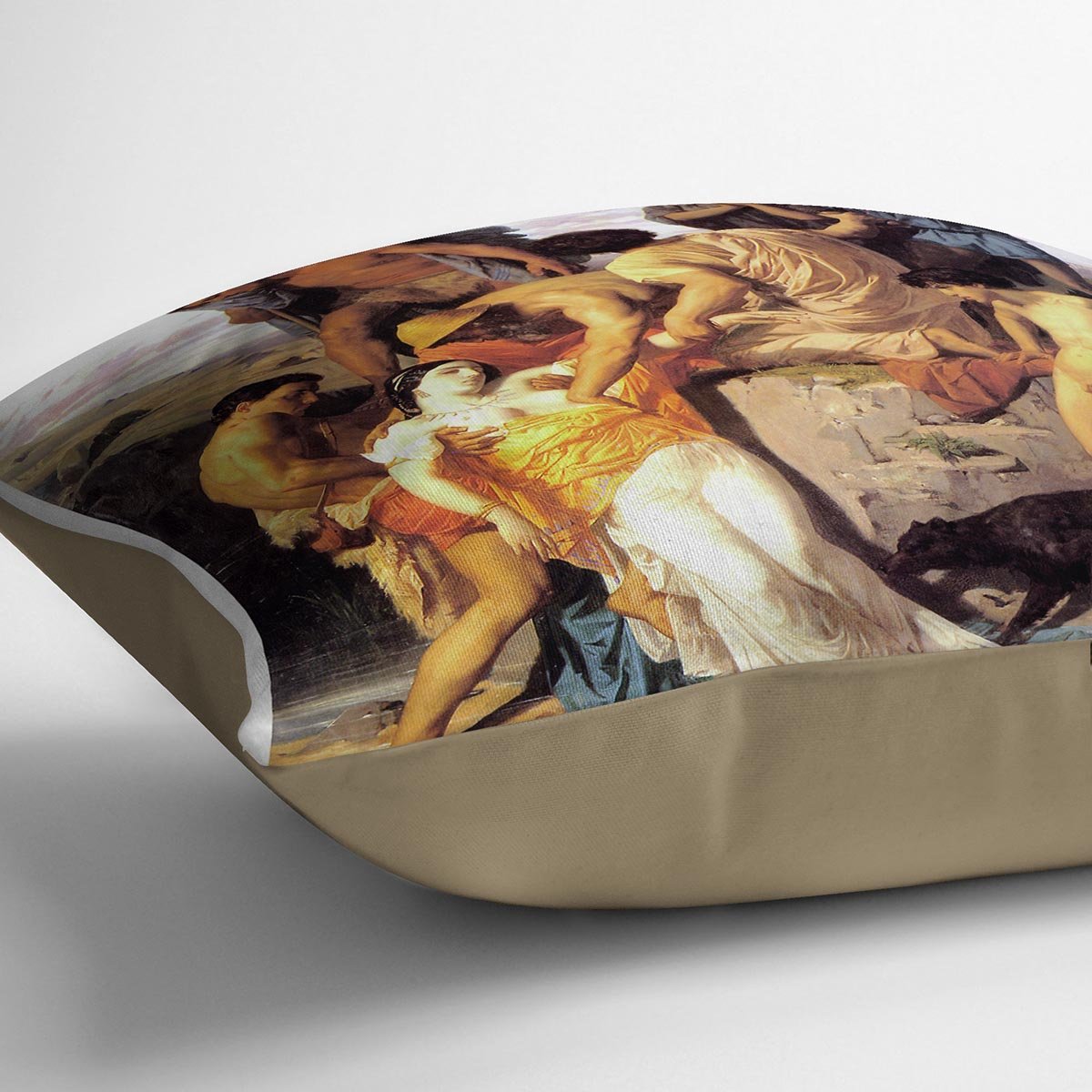 Zenobia 1850 By Bouguereau Throw Pillow