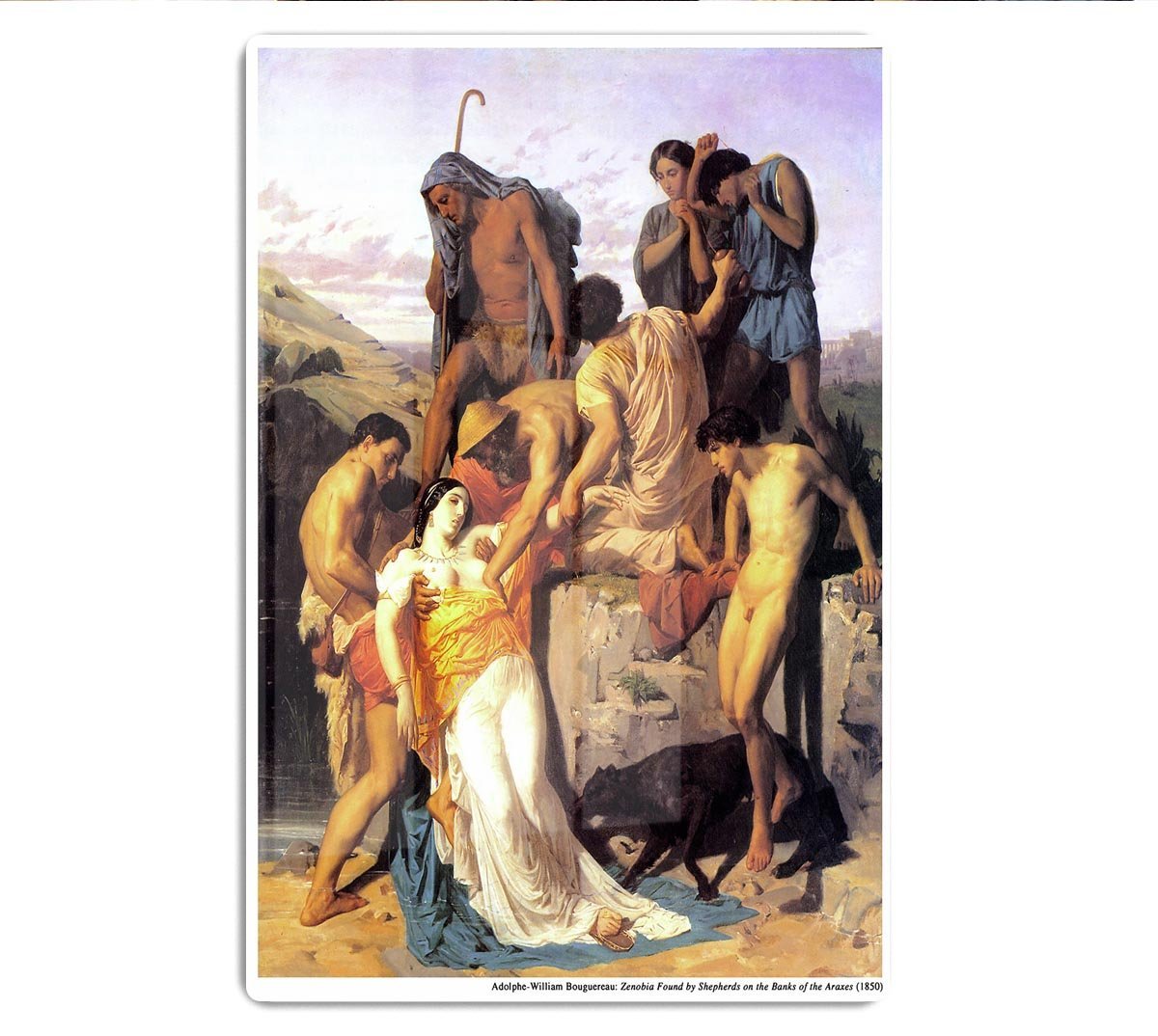 Zenobia 1850 By Bouguereau HD Metal Print