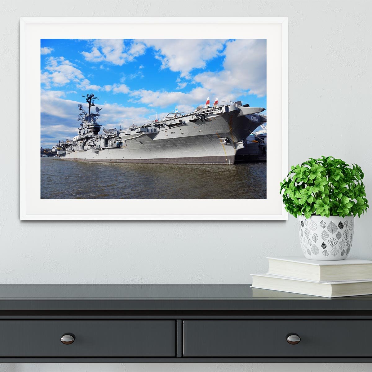 aircraft carriers built during World War II Framed Print - Canvas Art Rocks - 5