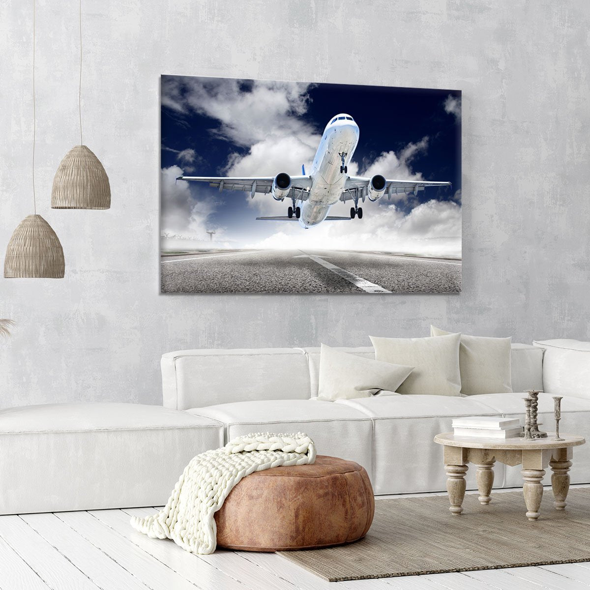 airplane take-off Canvas Print or Poster