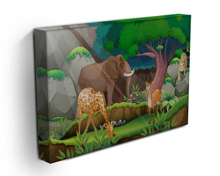 animals in the jungle Canvas Print or Poster - Canvas Art Rocks - 3
