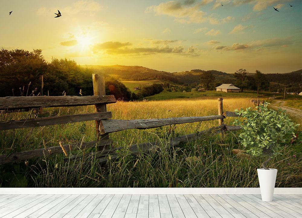 art rural landscape Wall Mural Wallpaper - Canvas Art Rocks - 4