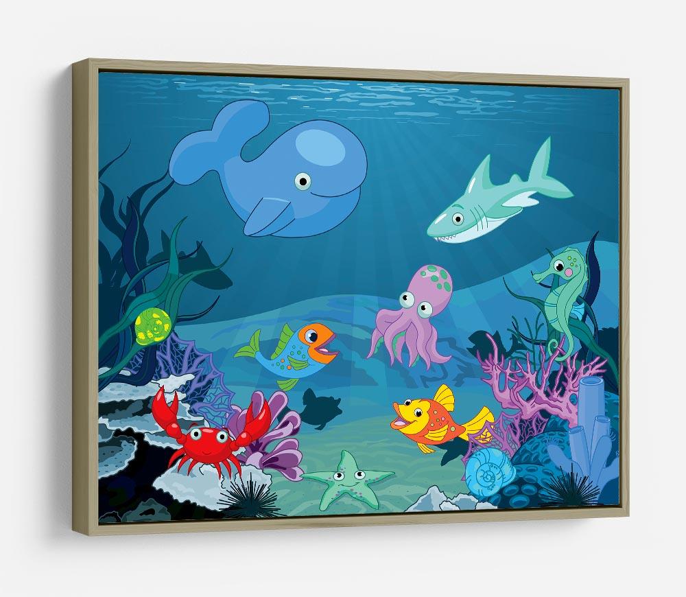 background of an underwater life HD Metal Print - Canvas Art Rocks - 8