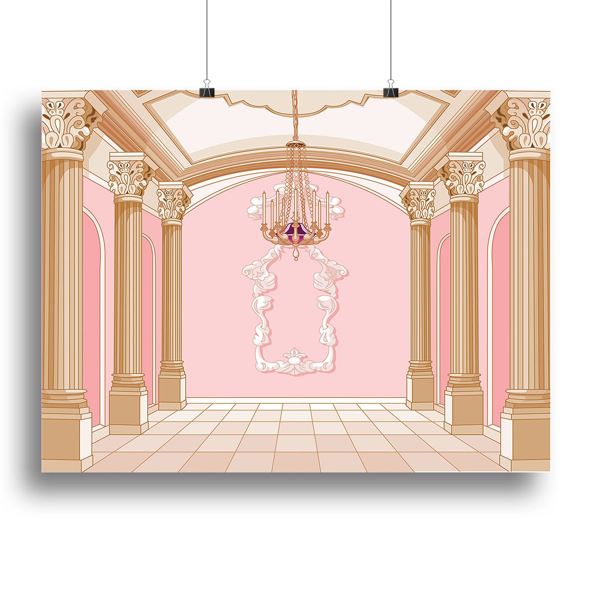 ballroom of magic castle Canvas Print or Poster
