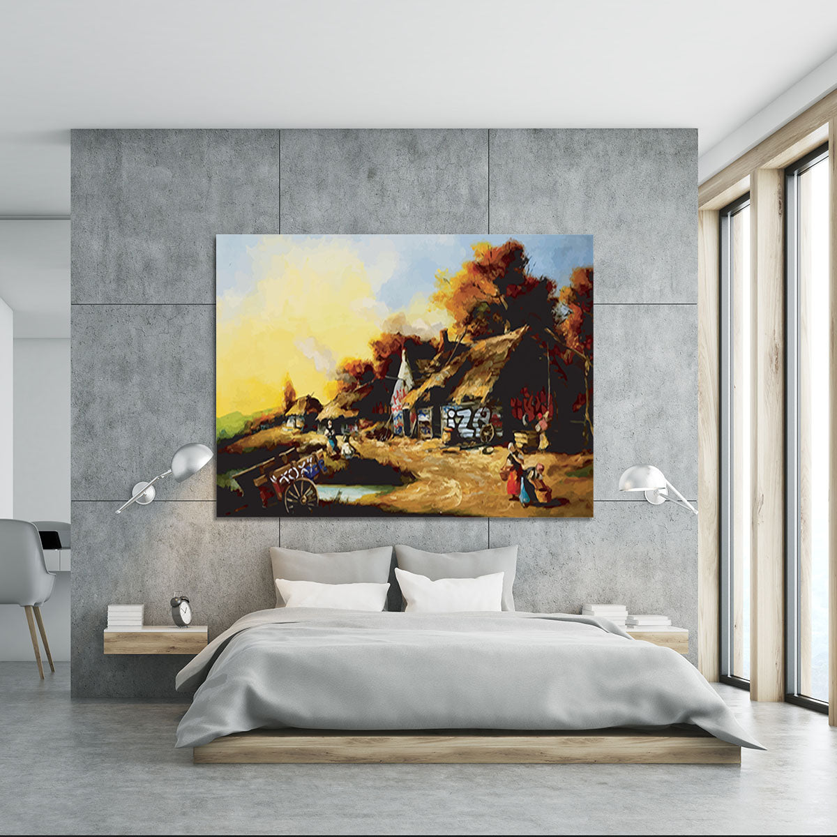 banksy Countryside Graffiti Canvas Print or Poster - Canvas Art Rocks - 5