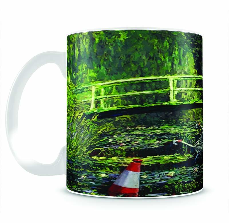 banksy Water Lilies Trash Mug - Canvas Art Rocks - 2