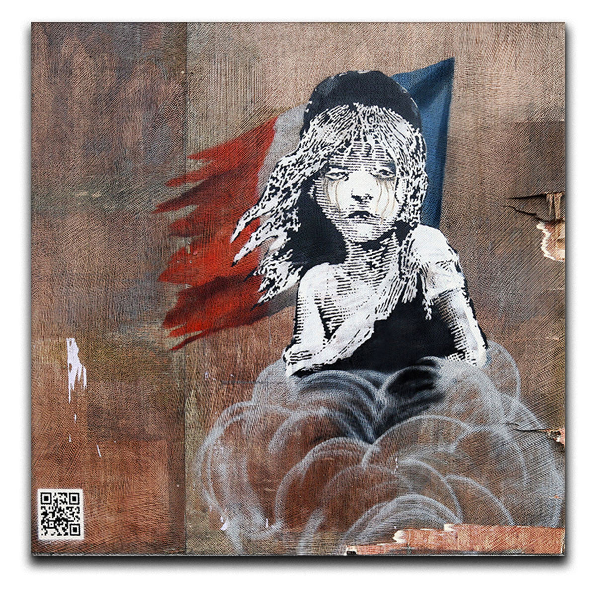 Banksy Cosette Les Miserable Canvas Print - US Canvas Art Rocks