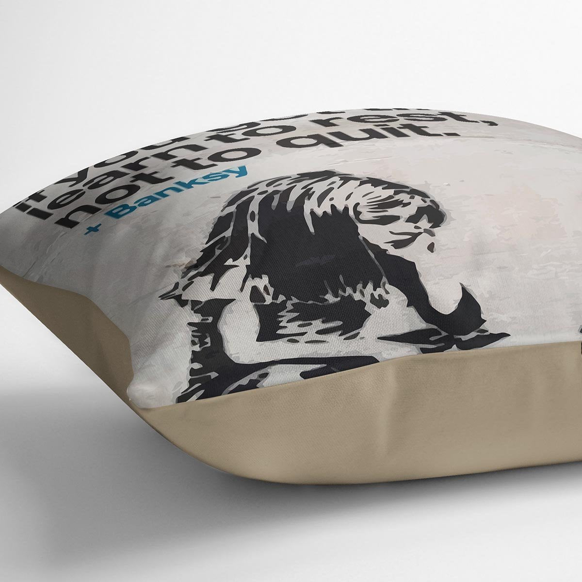 banksy if you get tired Cushion