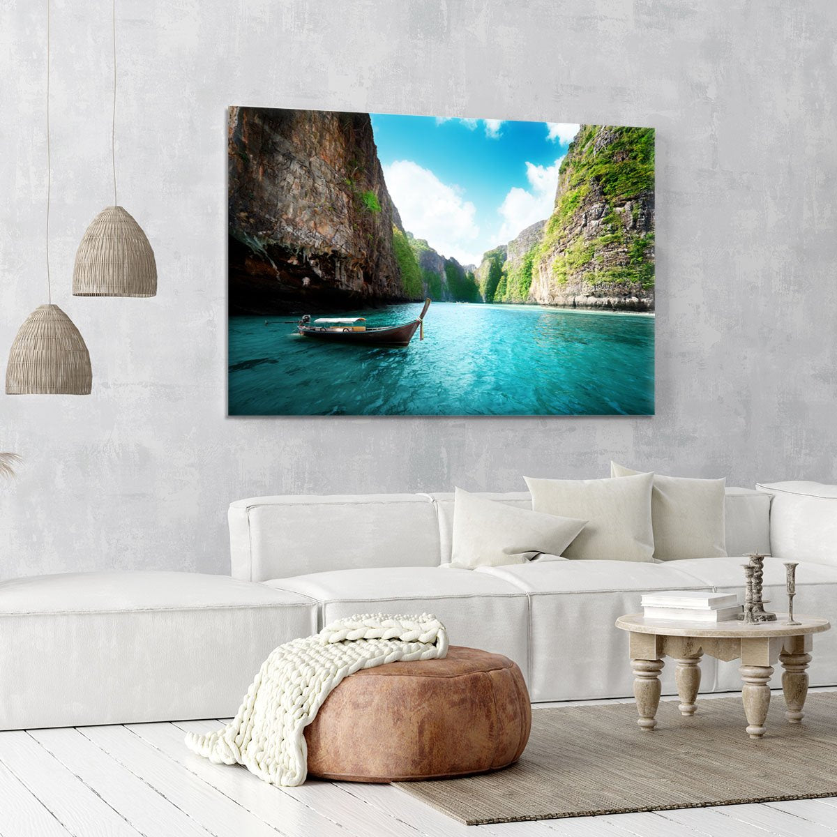 bay at Phi phi island in Thailand Canvas Print or Poster