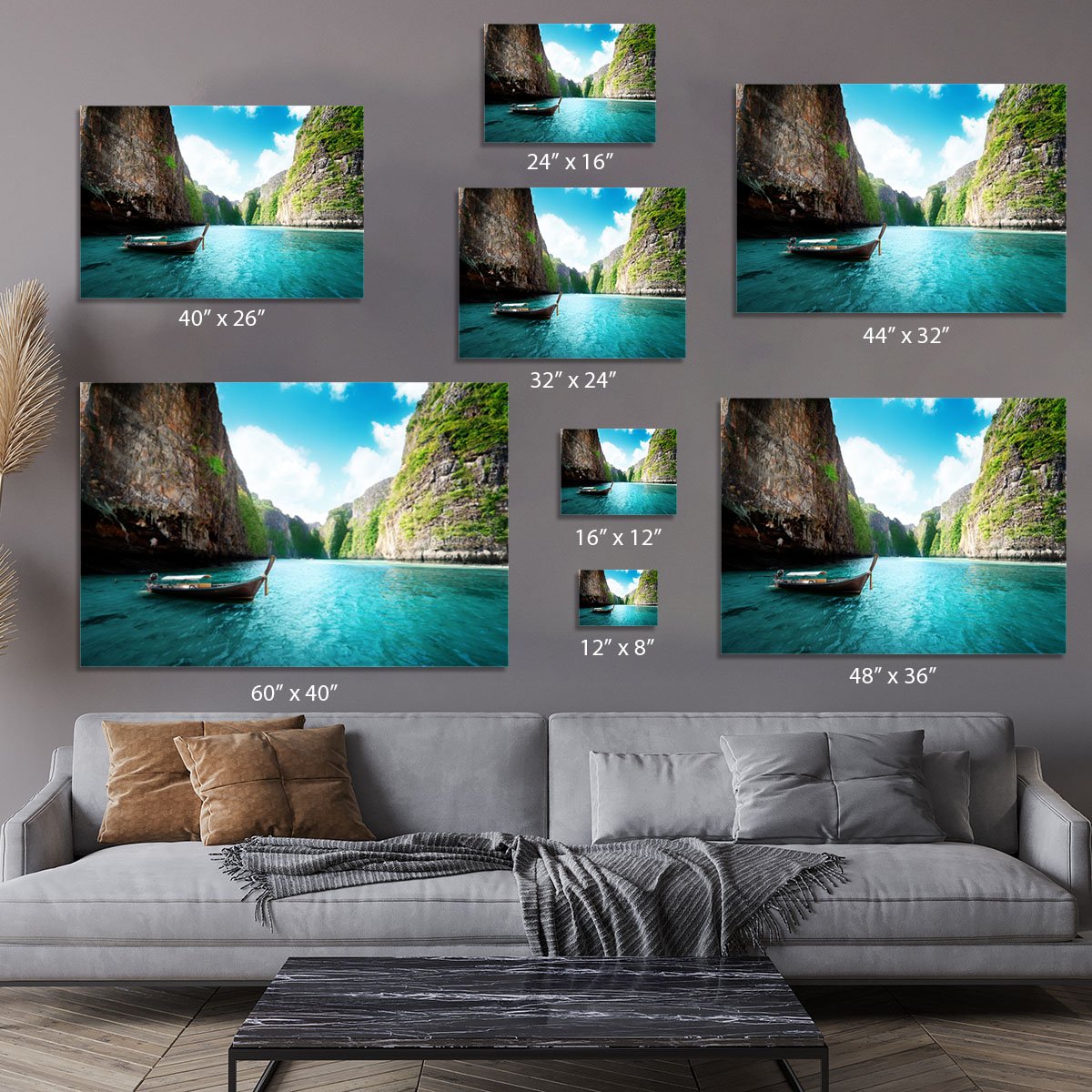 bay at Phi phi island in Thailand Canvas Print or Poster