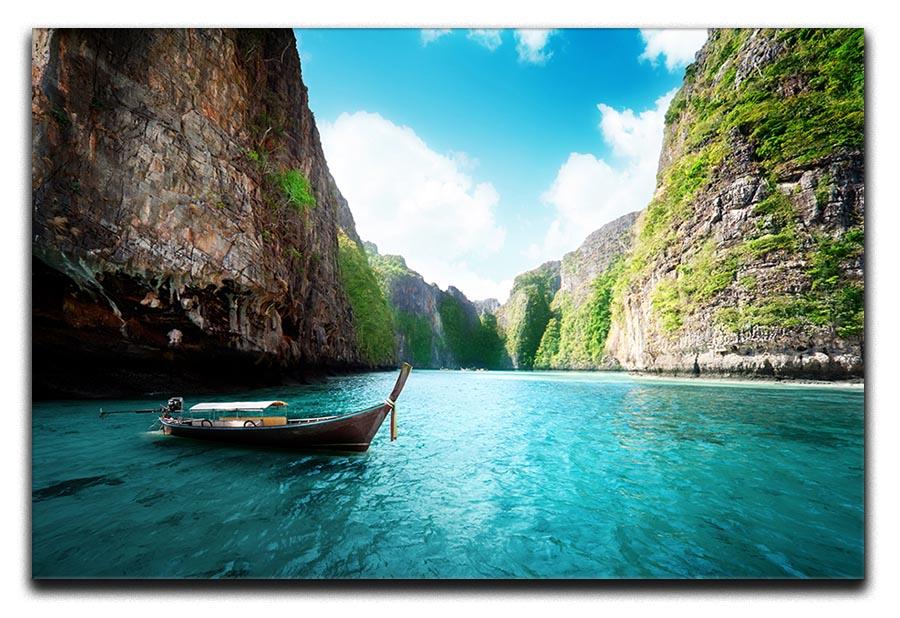 bay at Phi phi island in Thailand Canvas Print or Poster - Canvas Art Rocks - 1