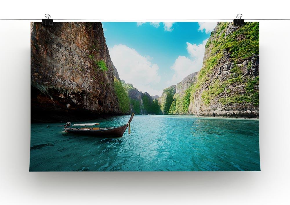bay at Phi phi island in Thailand Canvas Print or Poster - Canvas Art Rocks - 2