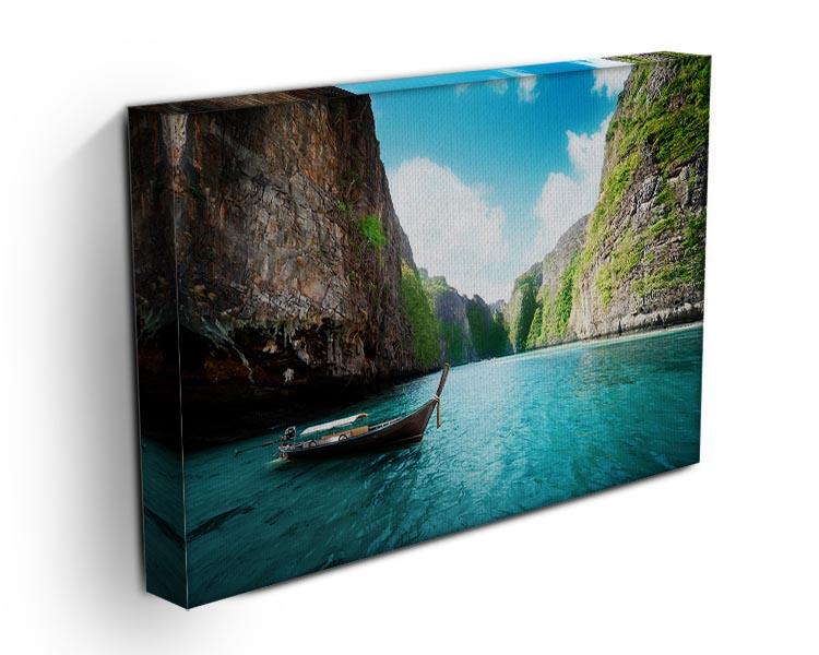 bay at Phi phi island in Thailand Canvas Print or Poster - Canvas Art Rocks - 3