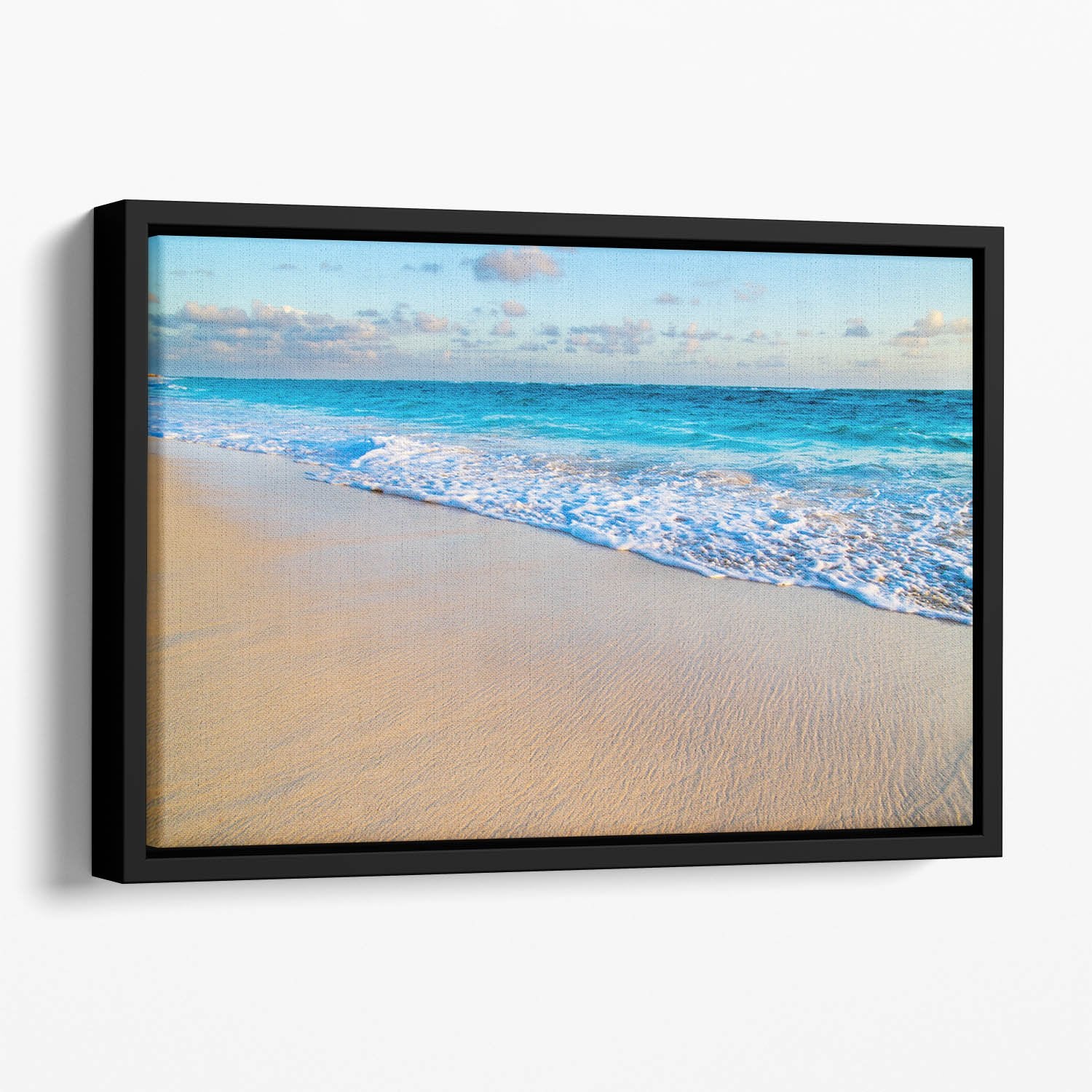 beach and beautiful tropical sea Floating Framed Canvas