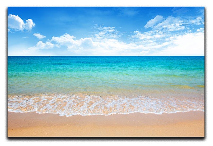 beach and tropical sea Canvas Print or Poster - Canvas Art Rocks - 1