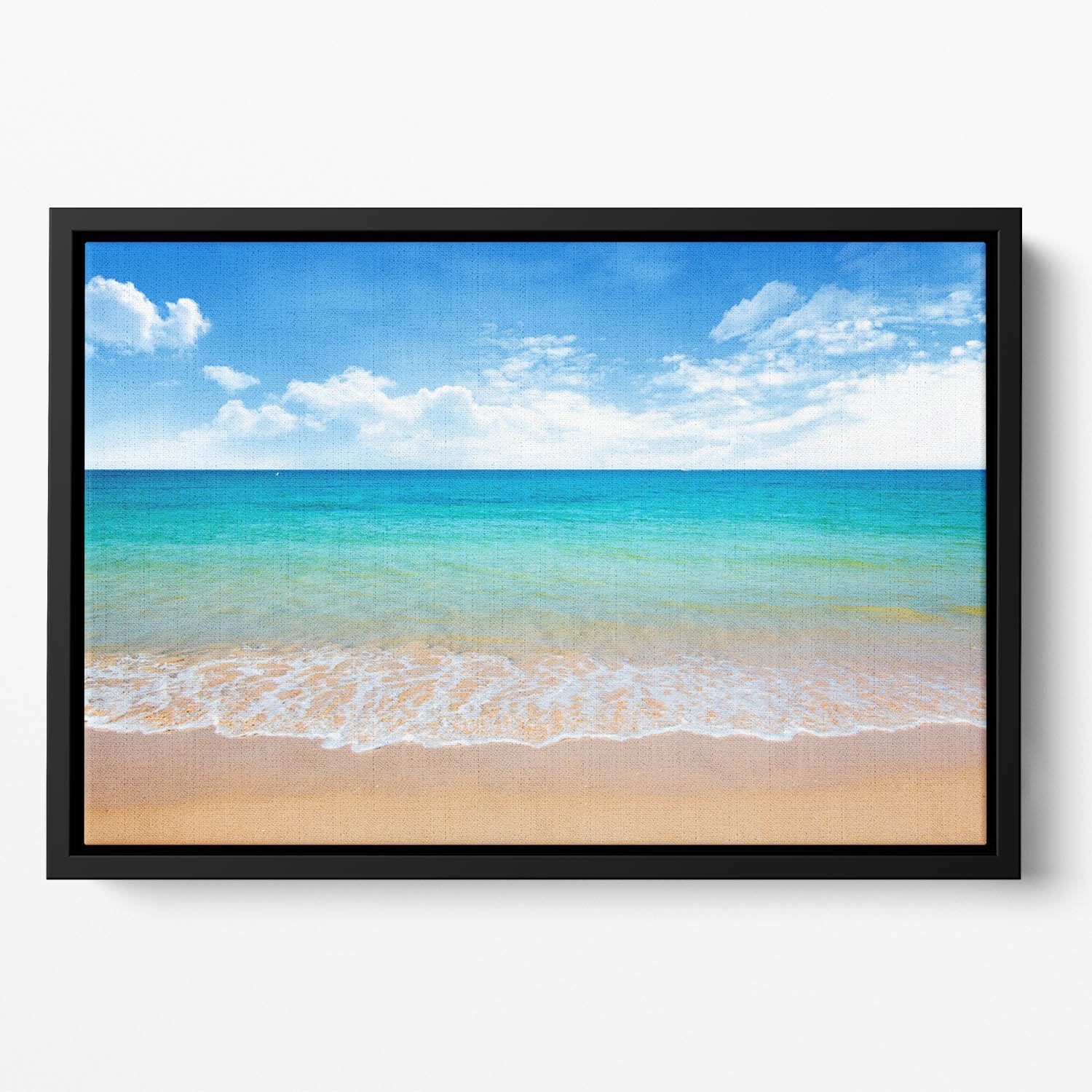 beach and tropical sea Floating Framed Canvas