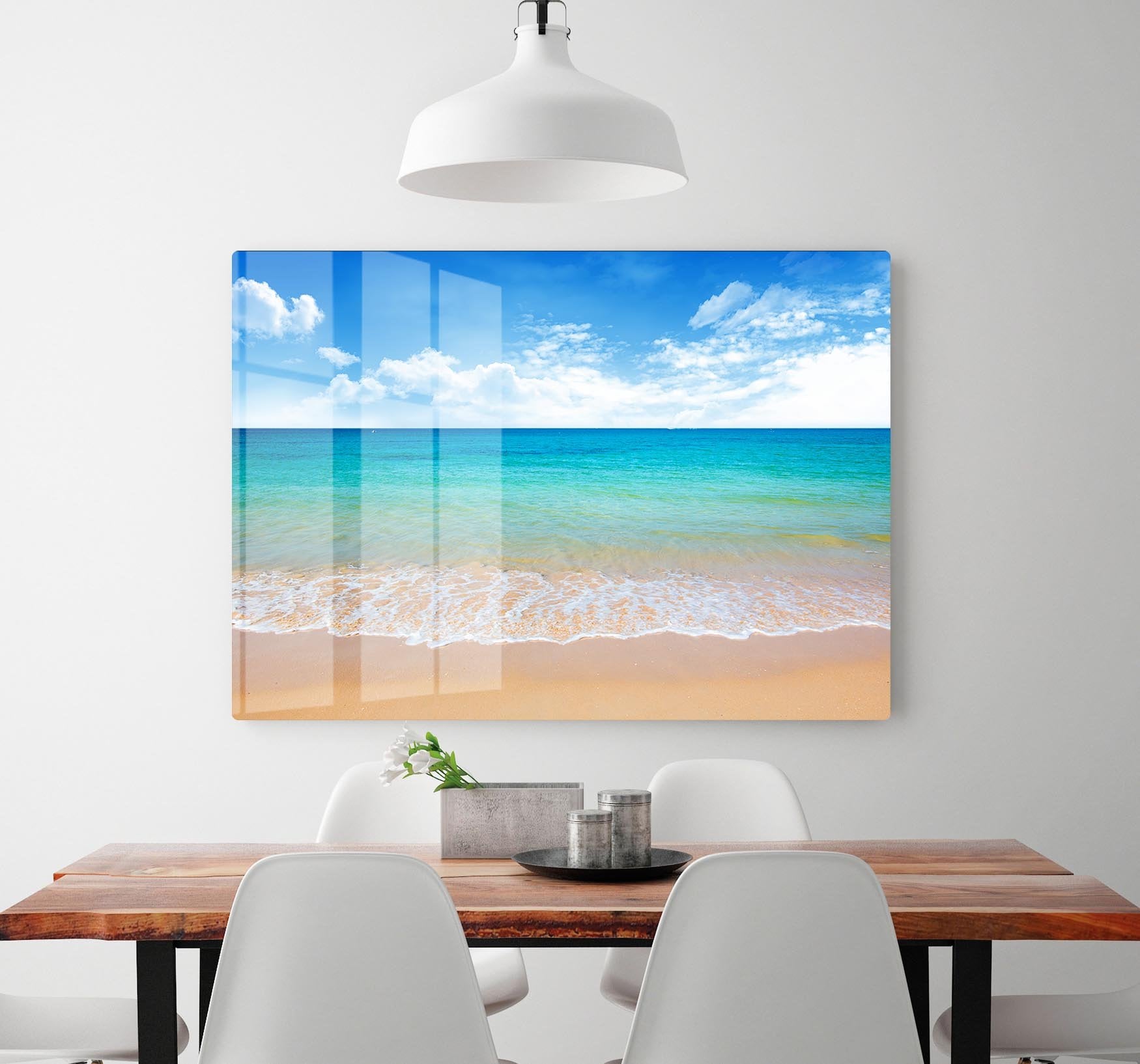 beach and tropical sea HD Metal Print - Canvas Art Rocks - 2