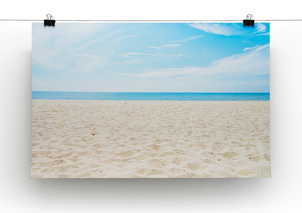 beach background with copy space Canvas Print or Poster - Canvas Art Rocks - 2