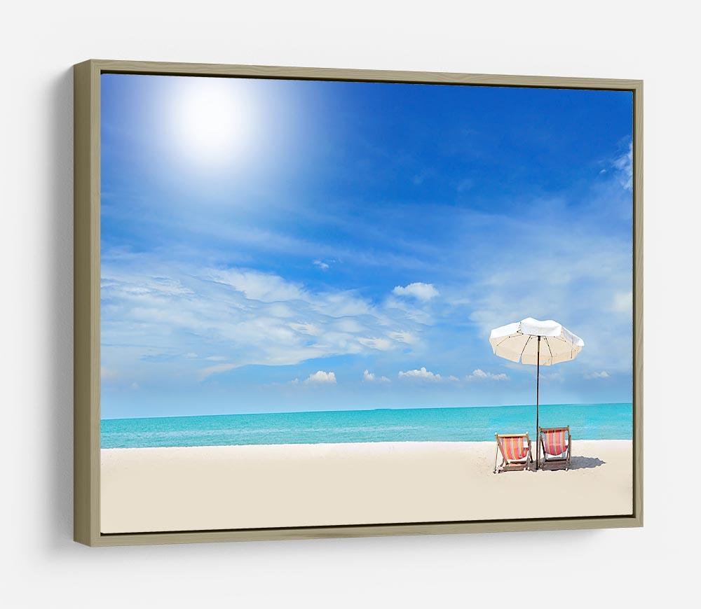 beach with cloudy blue sky HD Metal Print - Canvas Art Rocks - 8