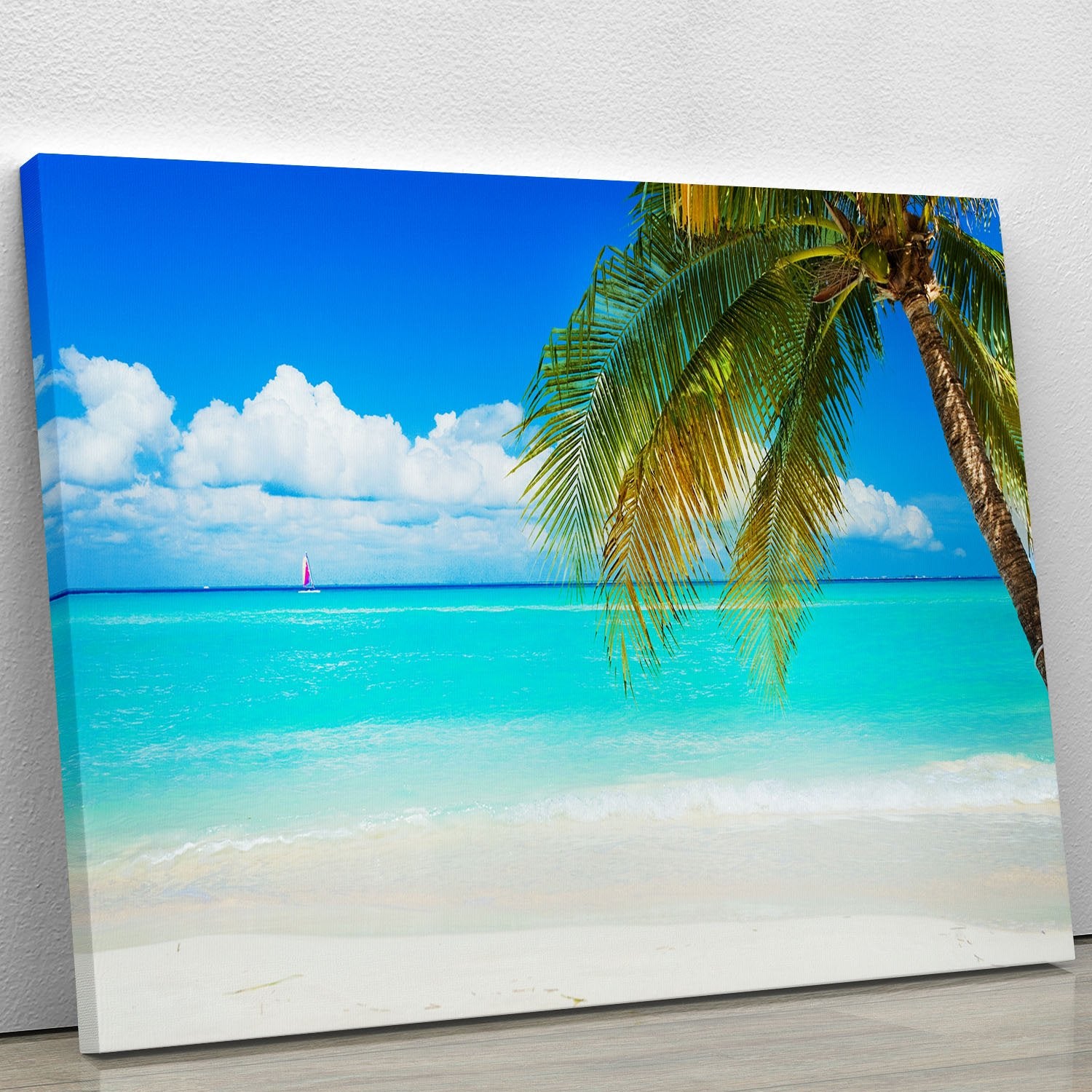 clear blue sea Beach Canvas Print or Poster