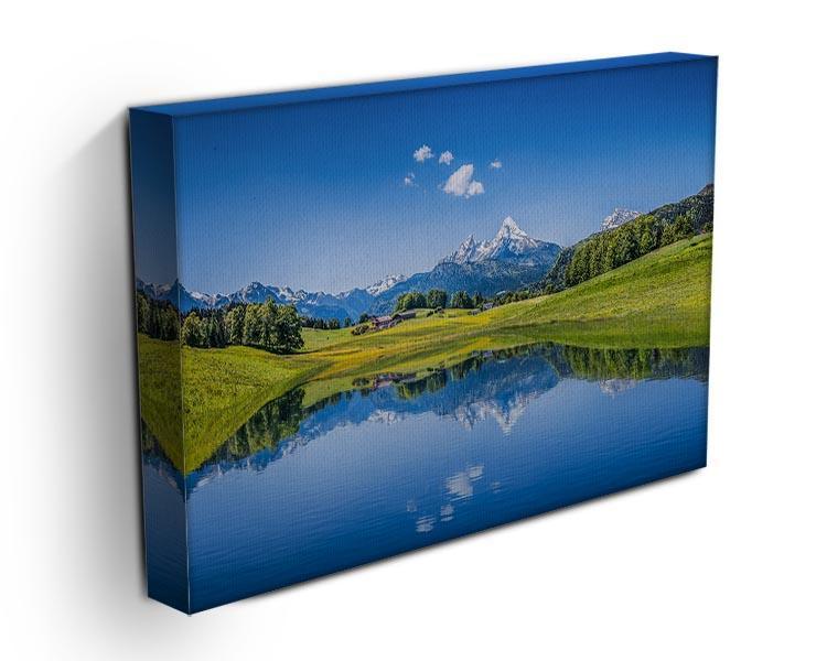 clear mountain lake and fresh green Canvas Print or Poster - Canvas Art Rocks - 3