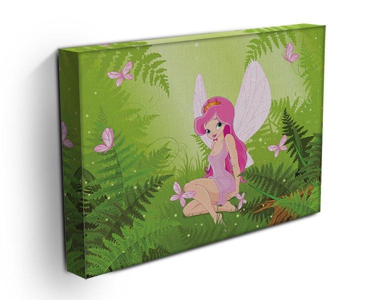cute fairy into magic forest Canvas Print or Poster - Canvas Art Rocks - 3