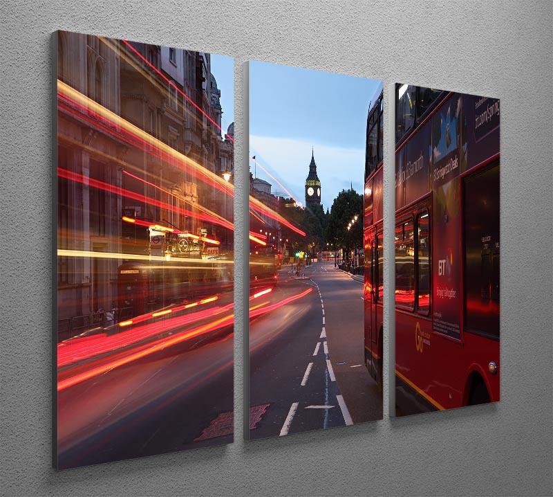 dawn breaking over the city of westminster 3 Split Panel Canvas Print - Canvas Art Rocks - 2