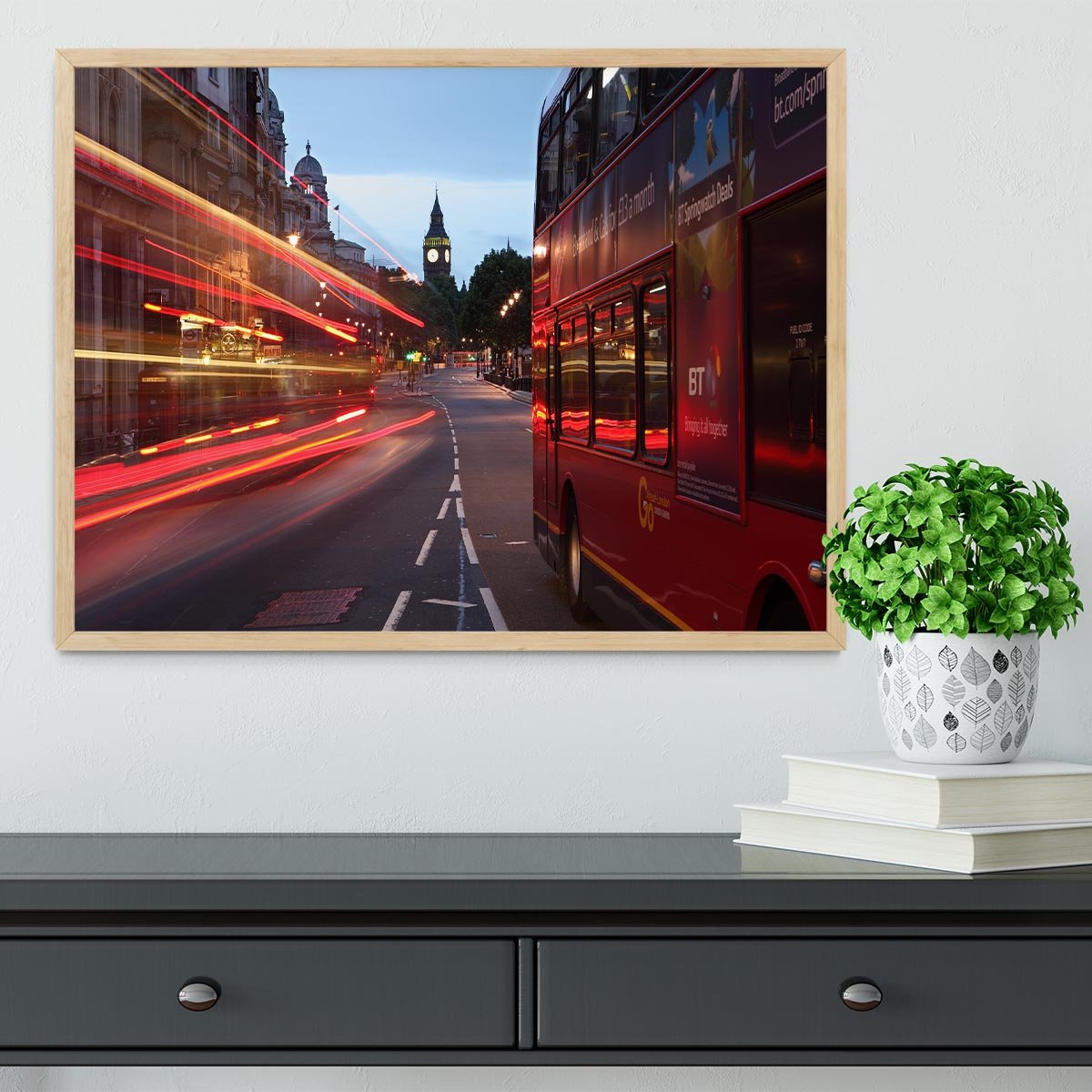 dawn breaking over the city of westminster Framed Print - Canvas Art Rocks - 4