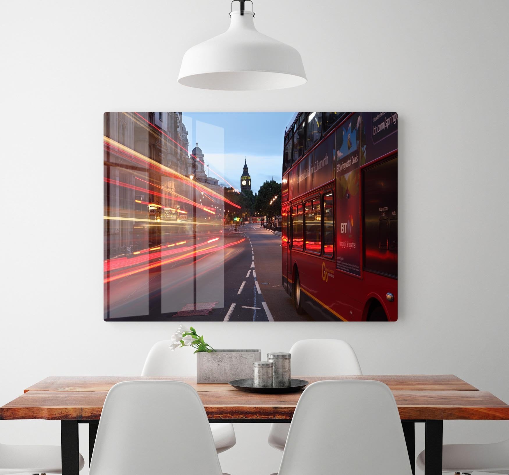 dawn breaking over the city of westminster HD Metal Print