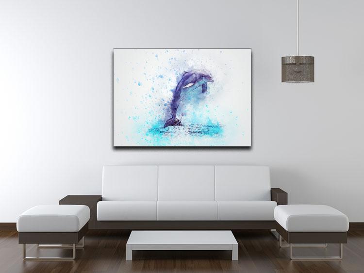 dolphin Painting Canvas Print or Poster - Canvas Art Rocks - 4