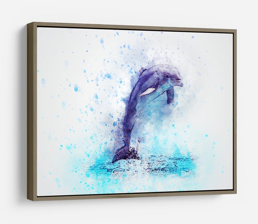 dolphin Painting HD Metal Print