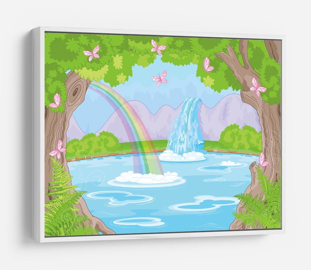 fairy landscape with Fabulous Waterfall HD Metal Print