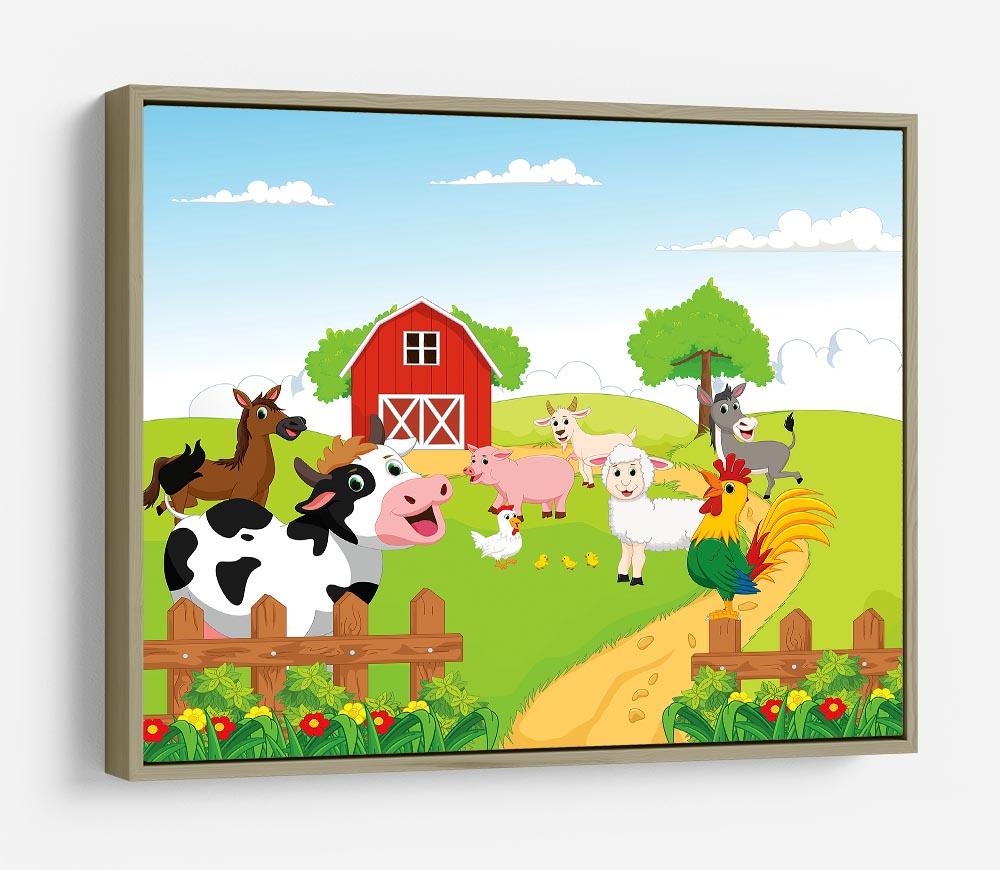 farm animals with background HD Metal Print - Canvas Art Rocks - 8