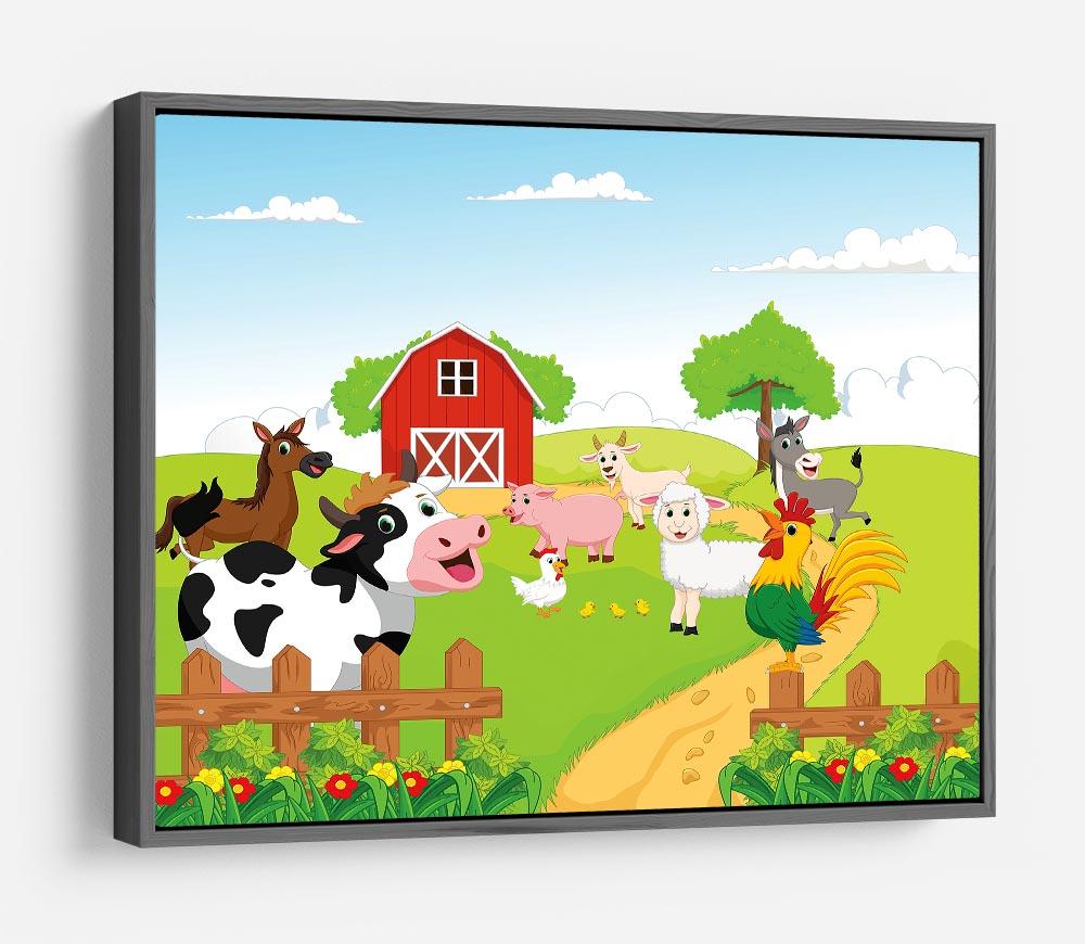 farm animals with background HD Metal Print - Canvas Art Rocks - 9