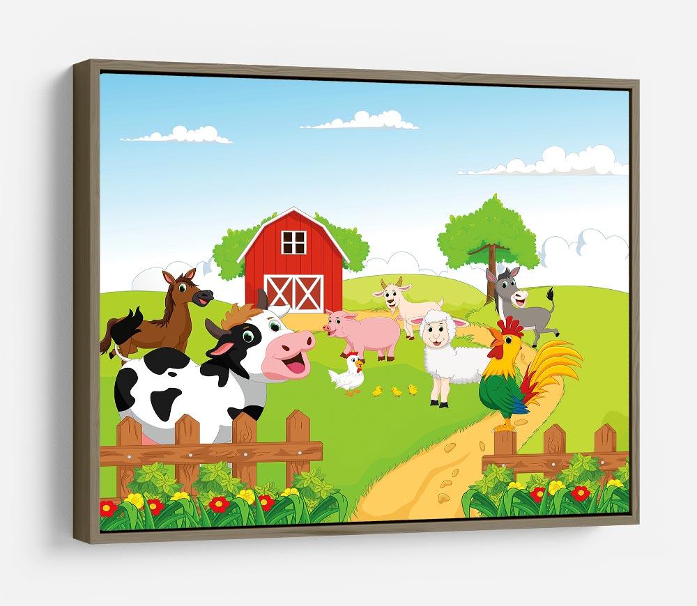 farm animals with background HD Metal Print - Canvas Art Rocks - 10