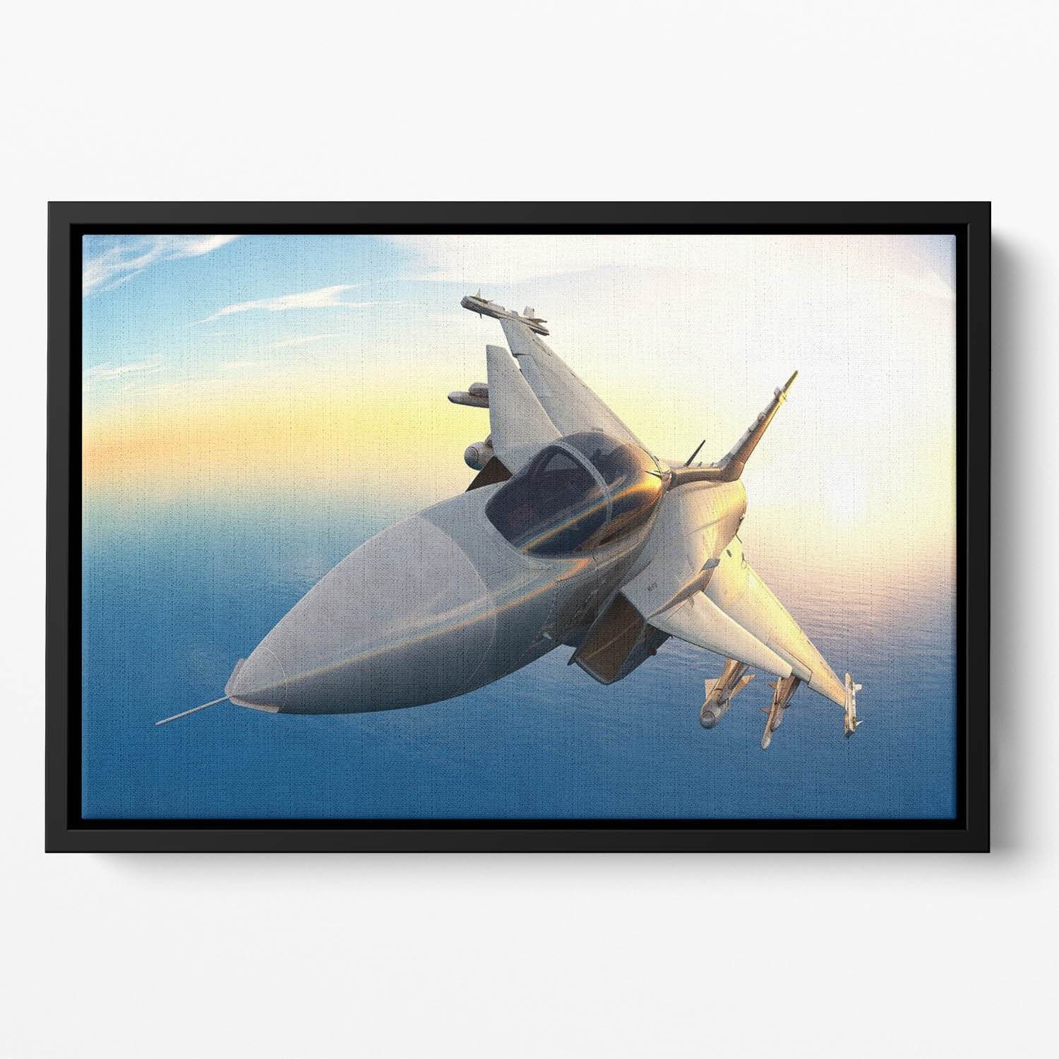 fighter Floating Framed Canvas