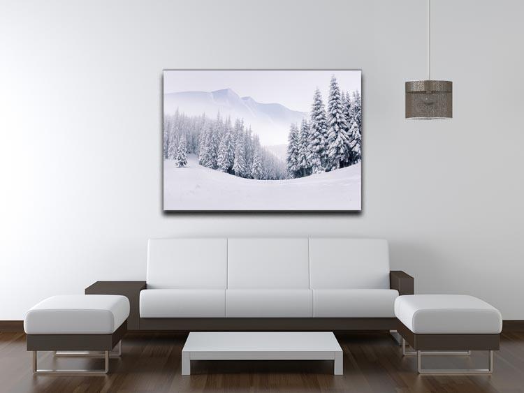 foggy winter landscape Canvas Print or Poster - Canvas Art Rocks - 4