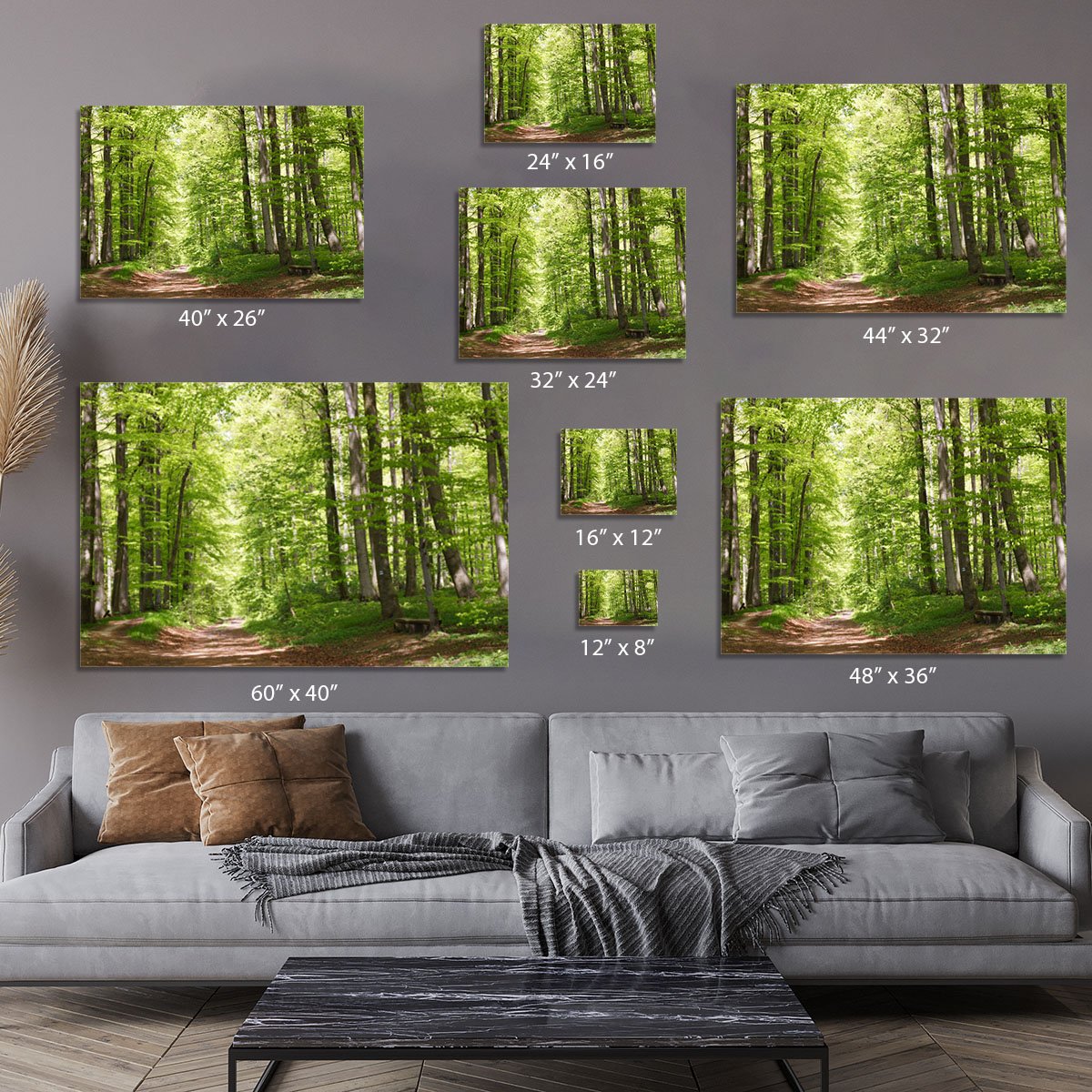 forest during spring Canvas Print or Poster