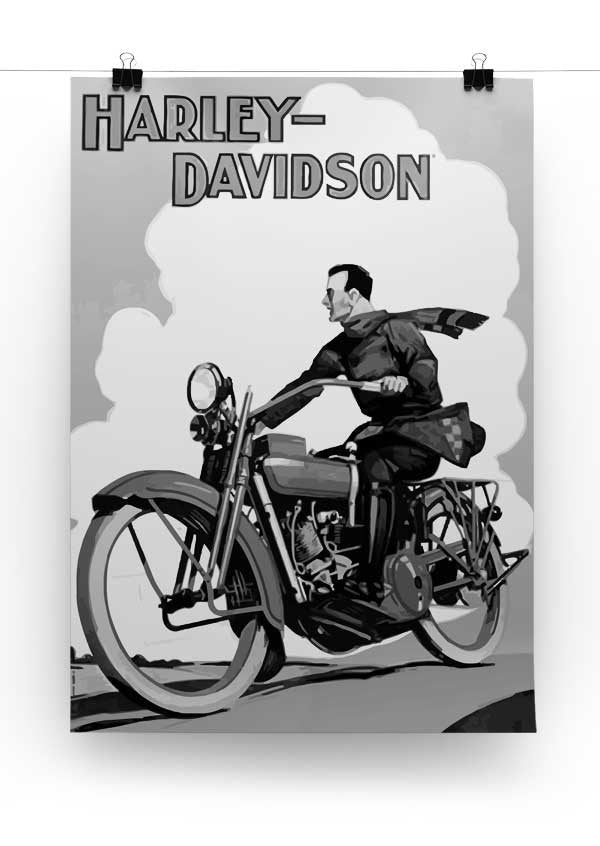 Vintage Harley Davidson Canvas Print & Poster