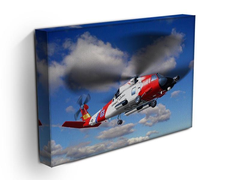 helicopter coast guard Canvas Print or Poster - Canvas Art Rocks - 3