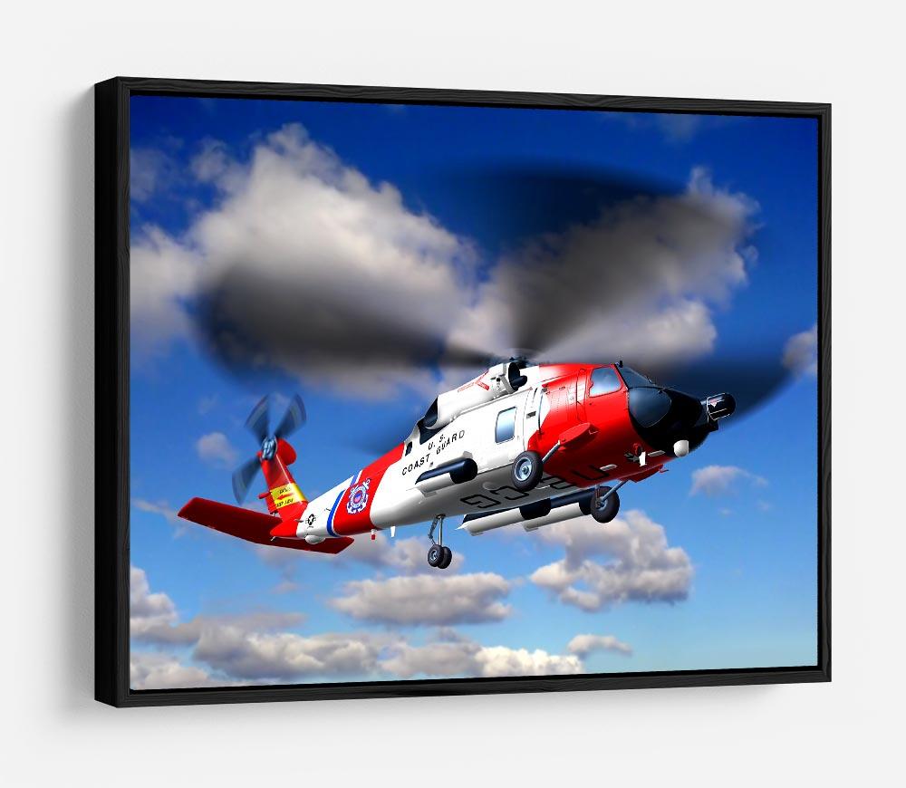 helicopter coast guard HD Metal Print