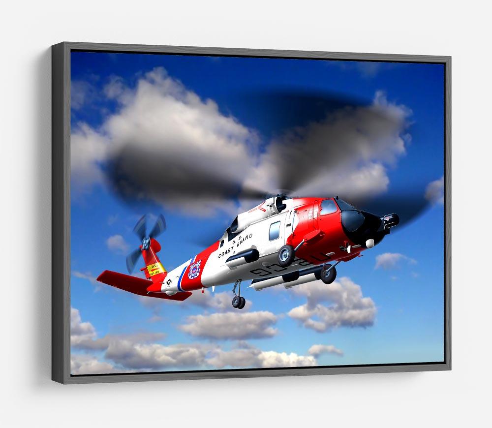 helicopter coast guard HD Metal Print