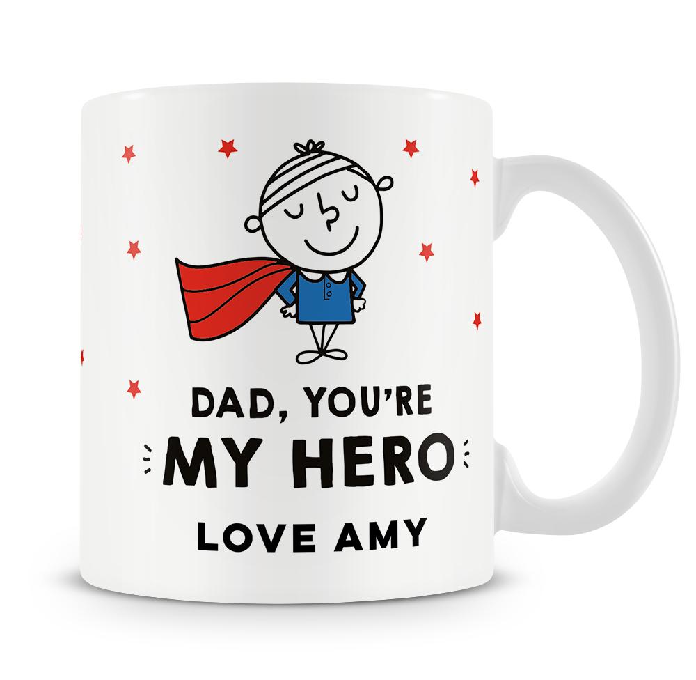 You're My Hero Personalised Mug