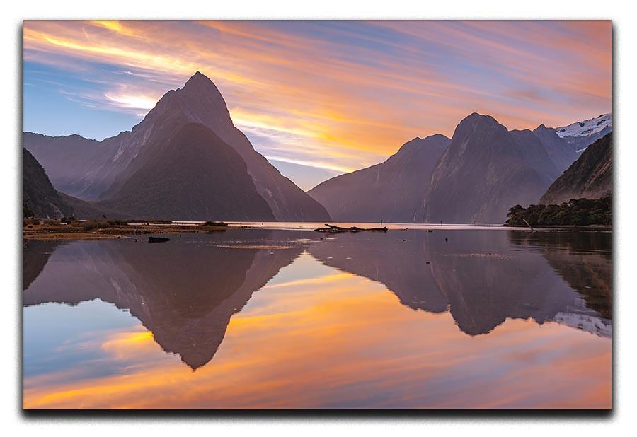 high mountain glacier at milford sound Canvas Print or Poster  - Canvas Art Rocks - 1