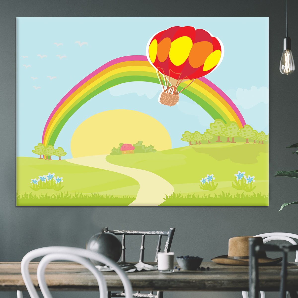 hot air balloon Canvas Print or Poster