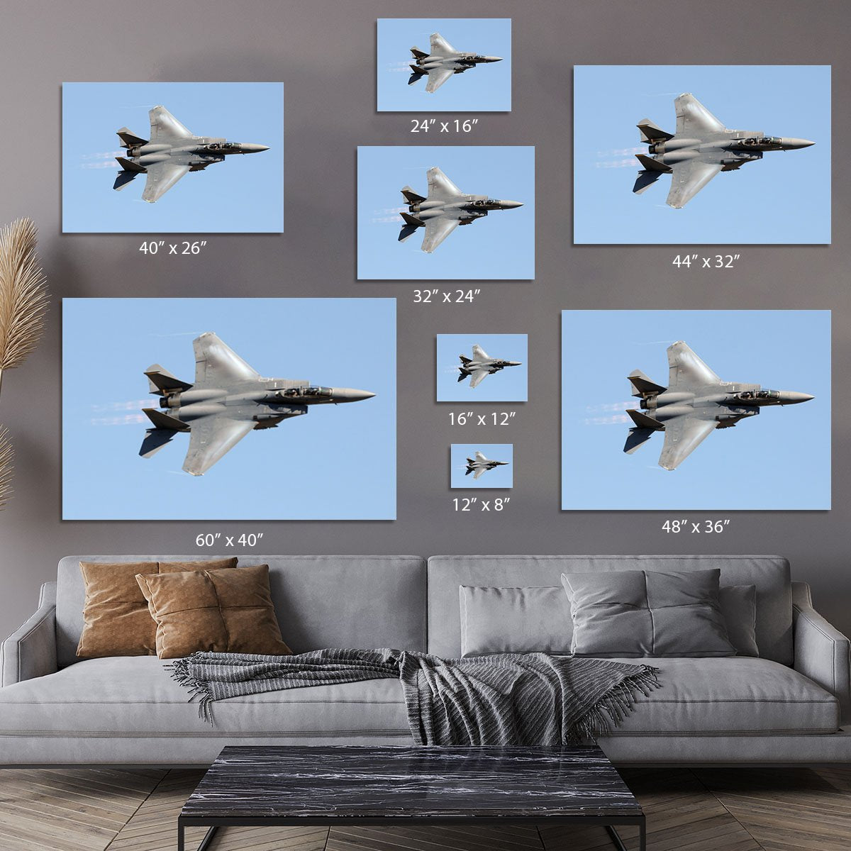 jet at high speed Canvas Print or Poster