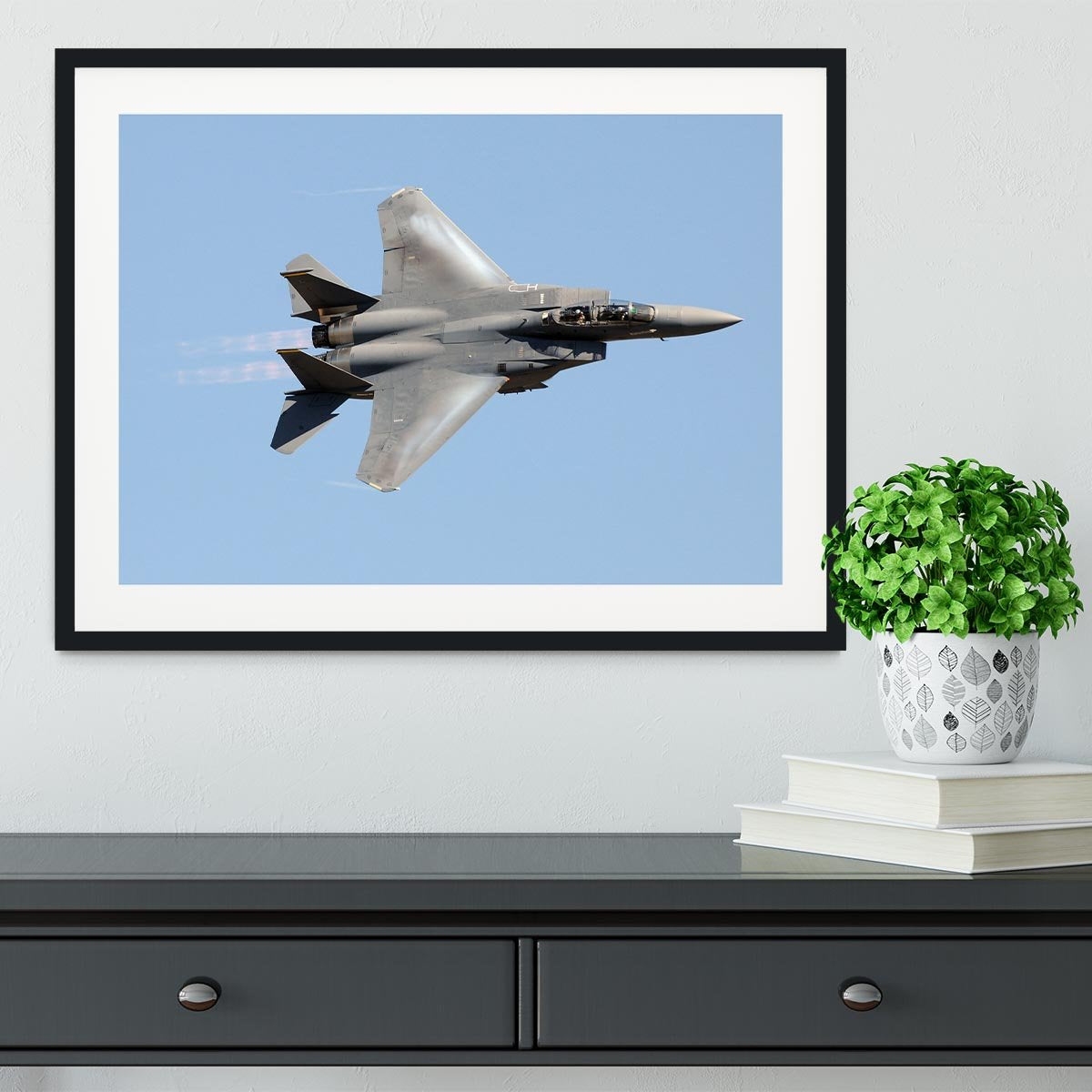 jet at high speed Framed Print - Canvas Art Rocks - 1