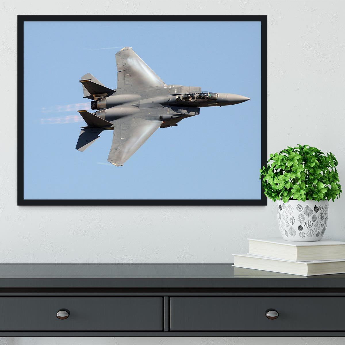 jet at high speed Framed Print - Canvas Art Rocks - 2